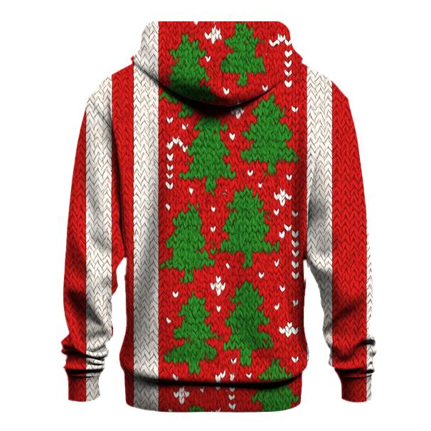 Peppermint Forest Pixel Stripes custom hoodies