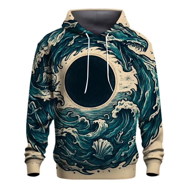 Tidal Eclipse Ouroboros embroidered hoodies