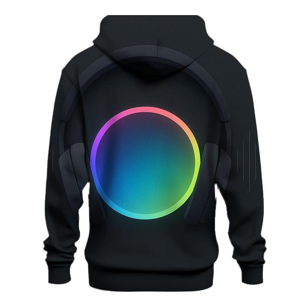 Chromatic Headphone Halo premium hoodies