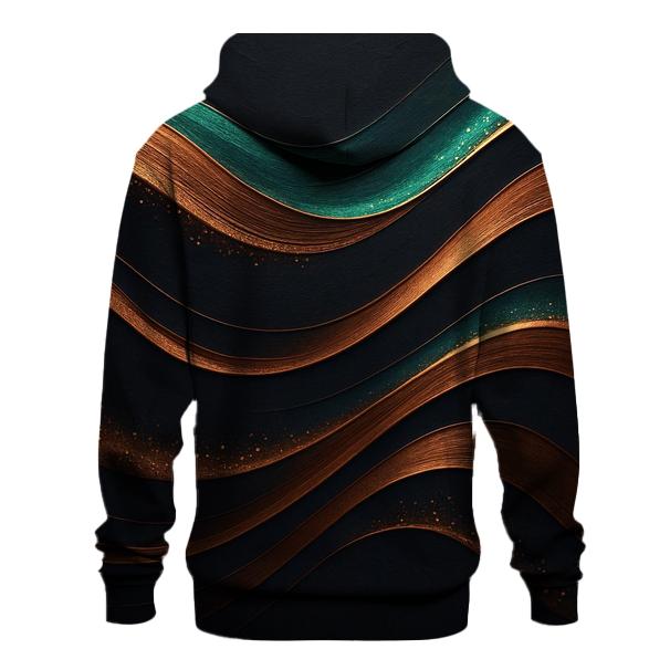 Bronze Aurora Waves hoodies fashion