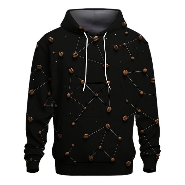 Bean Constellation Grid zip-up hoodies