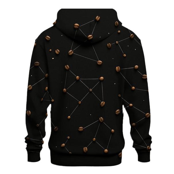 Bean Constellation Grid zip-up hoodies