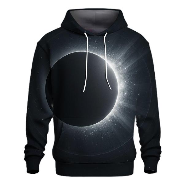 Silver Eclipse Glimmer embroidered hoodies