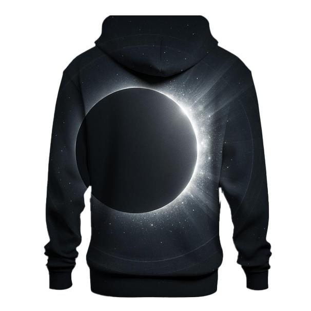 Silver Eclipse Glimmer embroidered hoodies