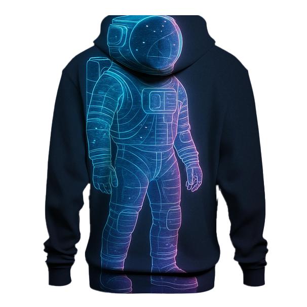 Holographic Astronaut Silhouette hoodies fashion