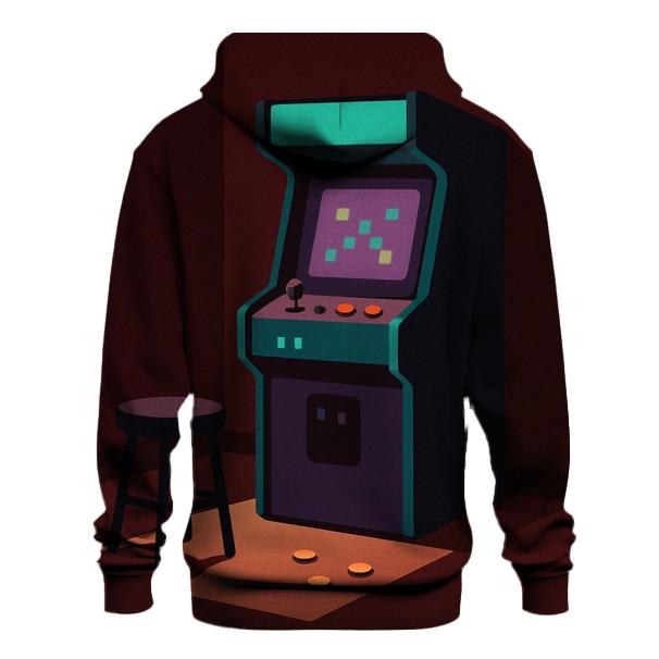Retro Arcade Night graphic hoodies