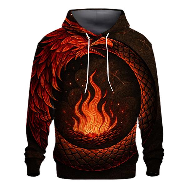 Phoenix Feather Ouroboros custom hoodies