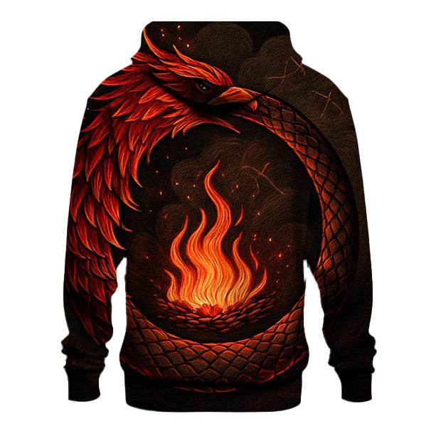Phoenix Feather Ouroboros custom hoodies