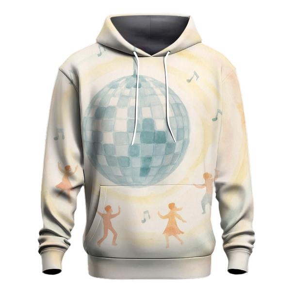 Watercolor Disco Orbit hoodie trends