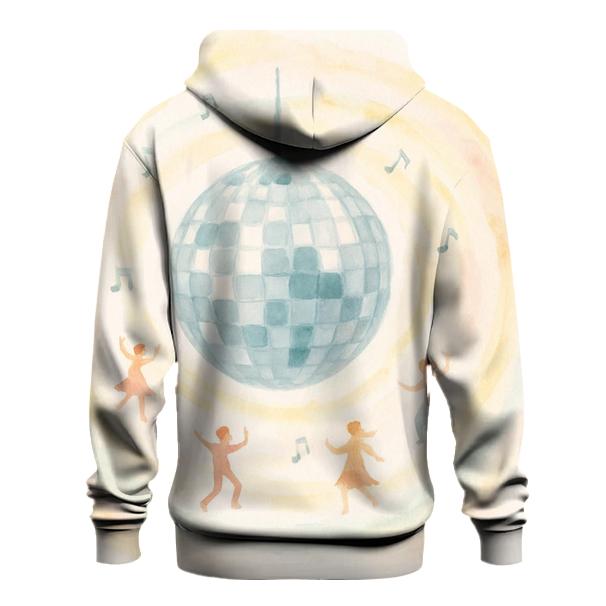Watercolor Disco Orbit hoodie trends