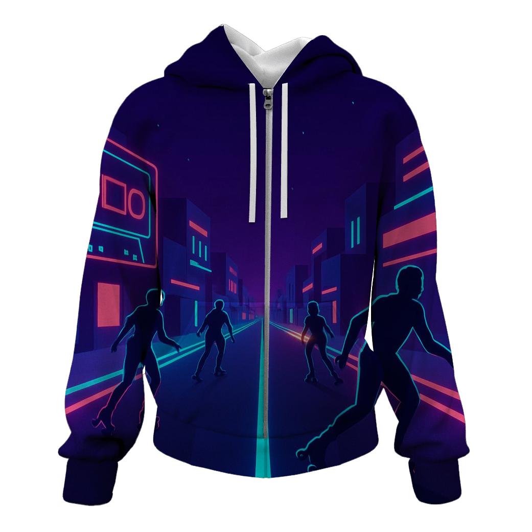 Neon Roller Disco Boulevard hoodie styles
