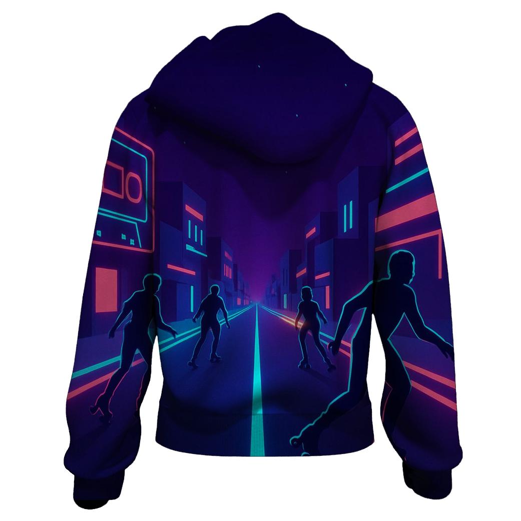Neon Roller Disco Boulevard hoodie styles