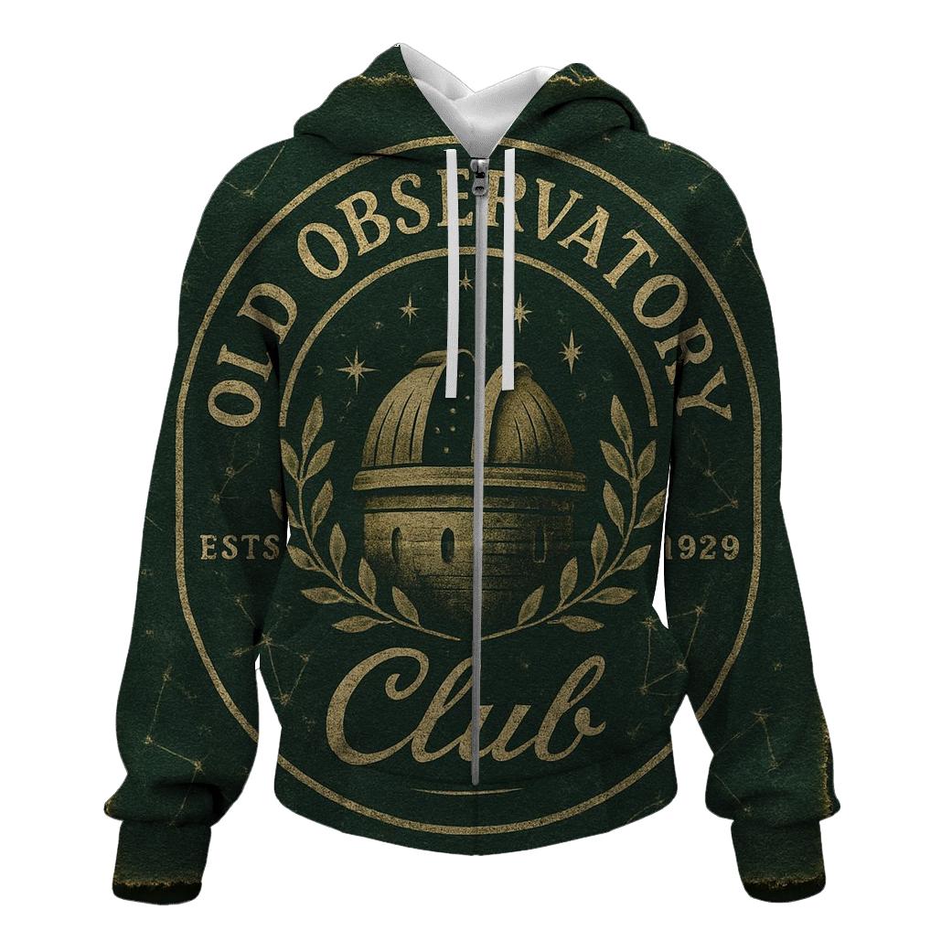 Old Observatory Club Emblem premium hoodies