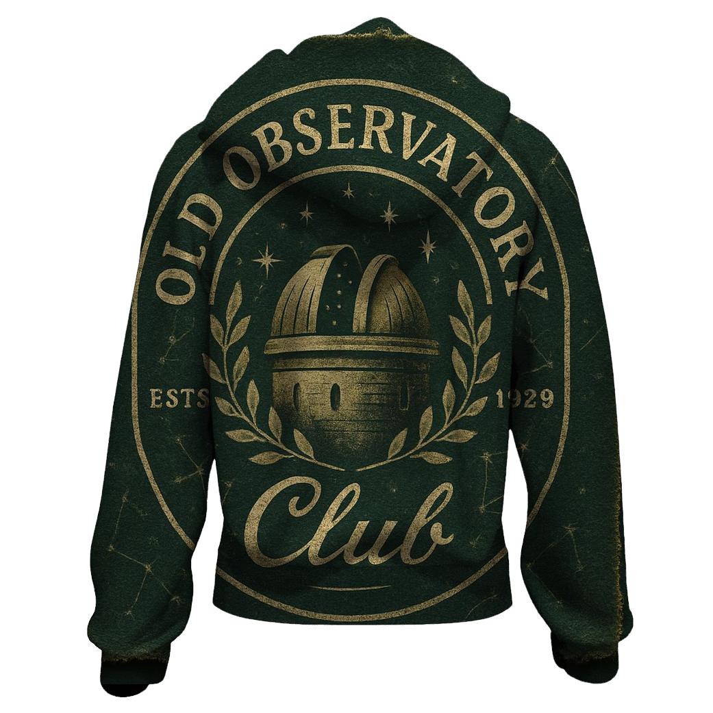 Old Observatory Club Emblem premium hoodies