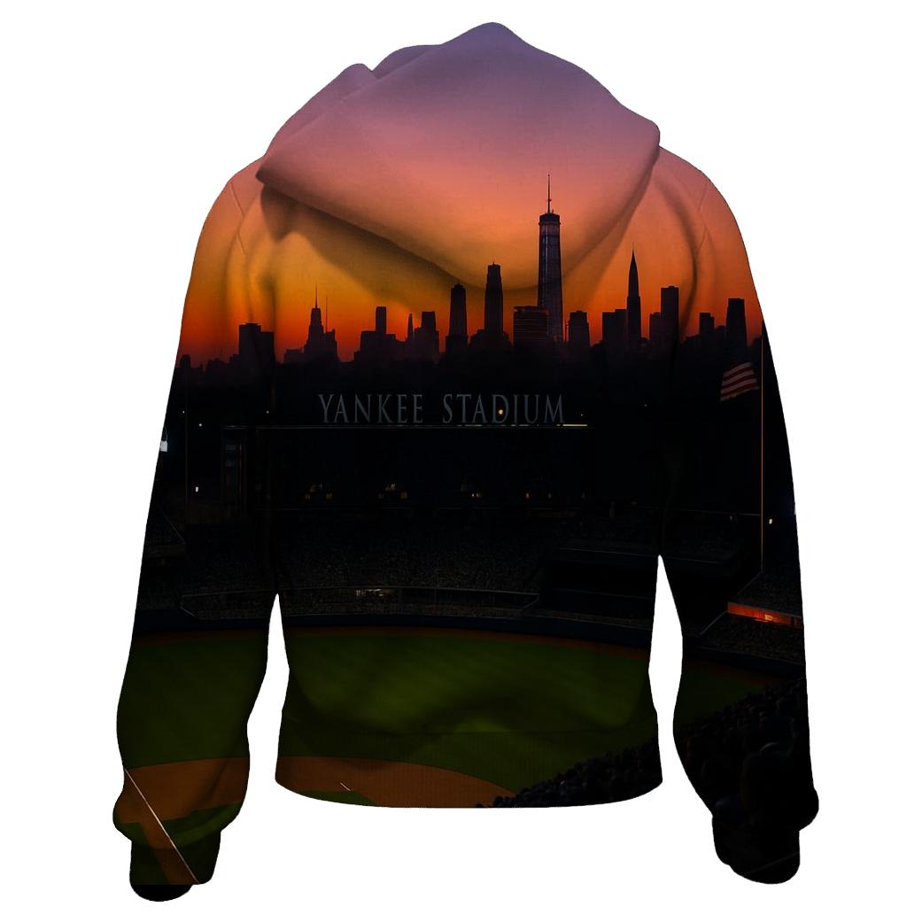 Sunset From Yankee Stadium Upper Deck premium hoodies