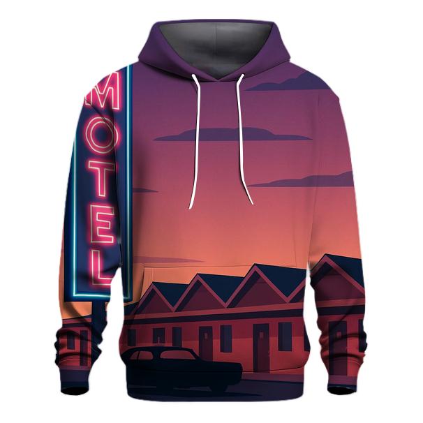 Roadside Motel Neon heavyweight hoodies
