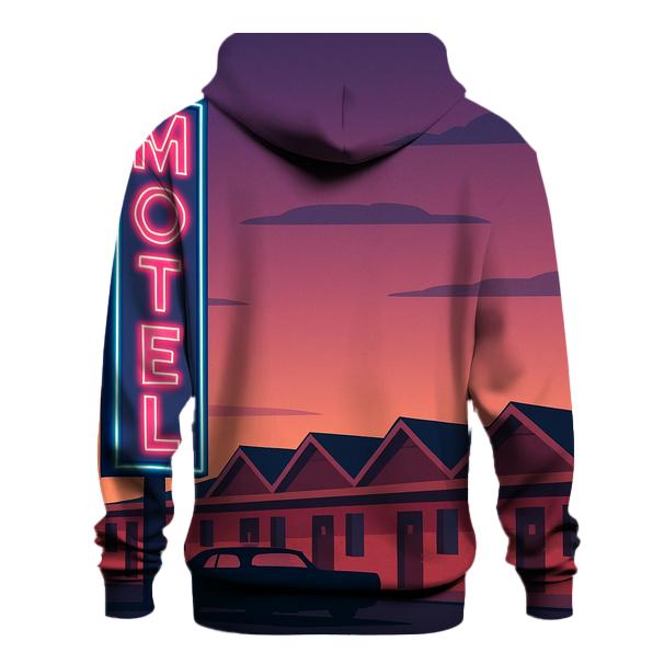 Roadside Motel Neon heavyweight hoodies