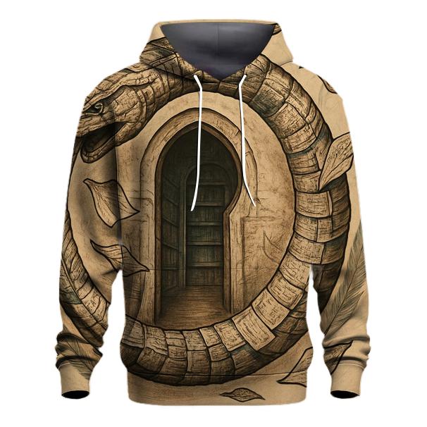 Library Of Infinite Pages Ouroboros zip-up hoodies