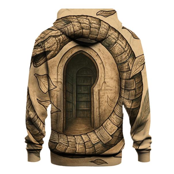 Library Of Infinite Pages Ouroboros zip-up hoodies