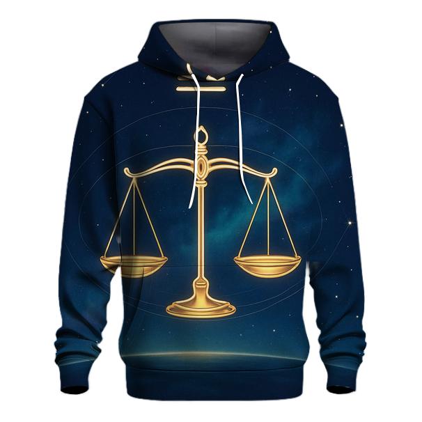 Luminous Libra Equinox Scales zip-up hoodies