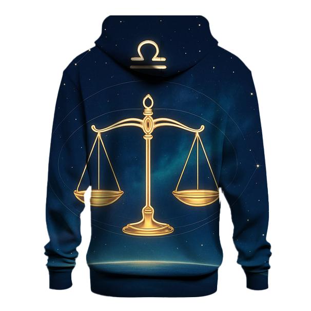 Luminous Libra Equinox Scales zip-up hoodies