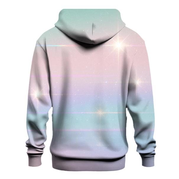 Pastel Hologram Horizon embroidered hoodies