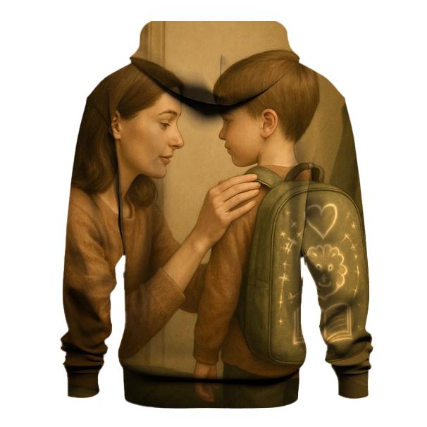 The Quiet Weight Of Her Love printed hoodies