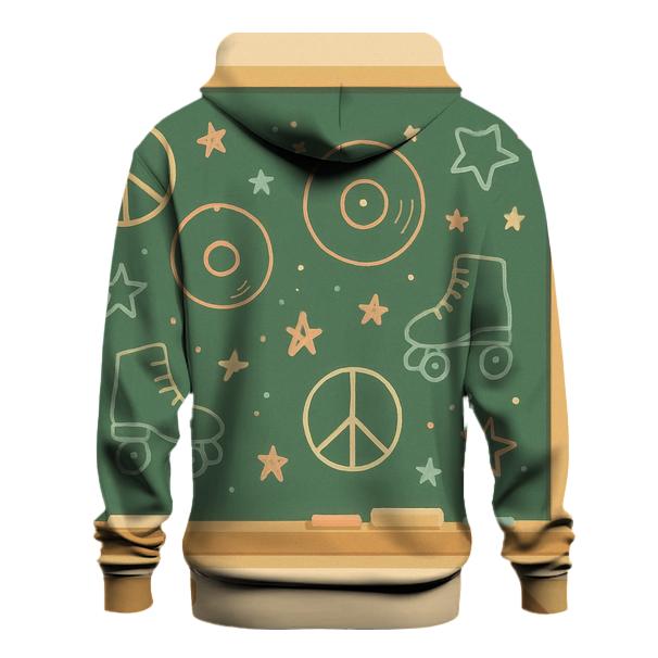 Funky Classroom Doodles graphic hoodies
