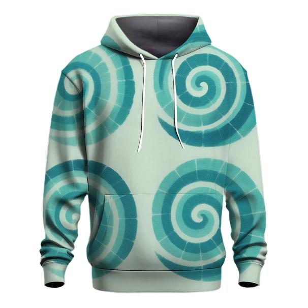 Seafoam Spiral Quad Burst custom hoodies