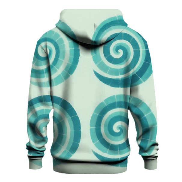 Seafoam Spiral Quad Burst custom hoodies