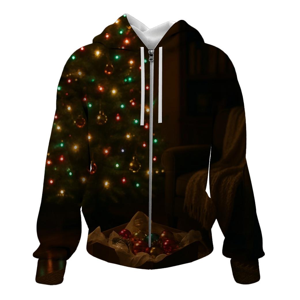 Midnight Tree Trimming Quiet premium hoodies