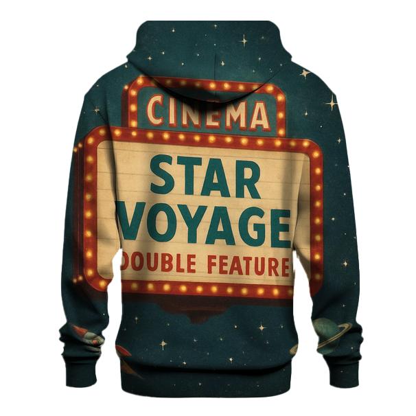 Retro Cosmic Cinema Marquee hoodies fashion