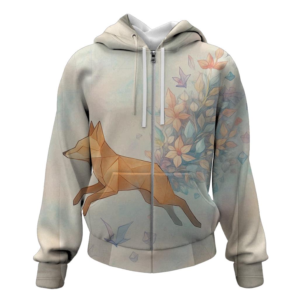 Chaotic Origami Garden custom hoodies