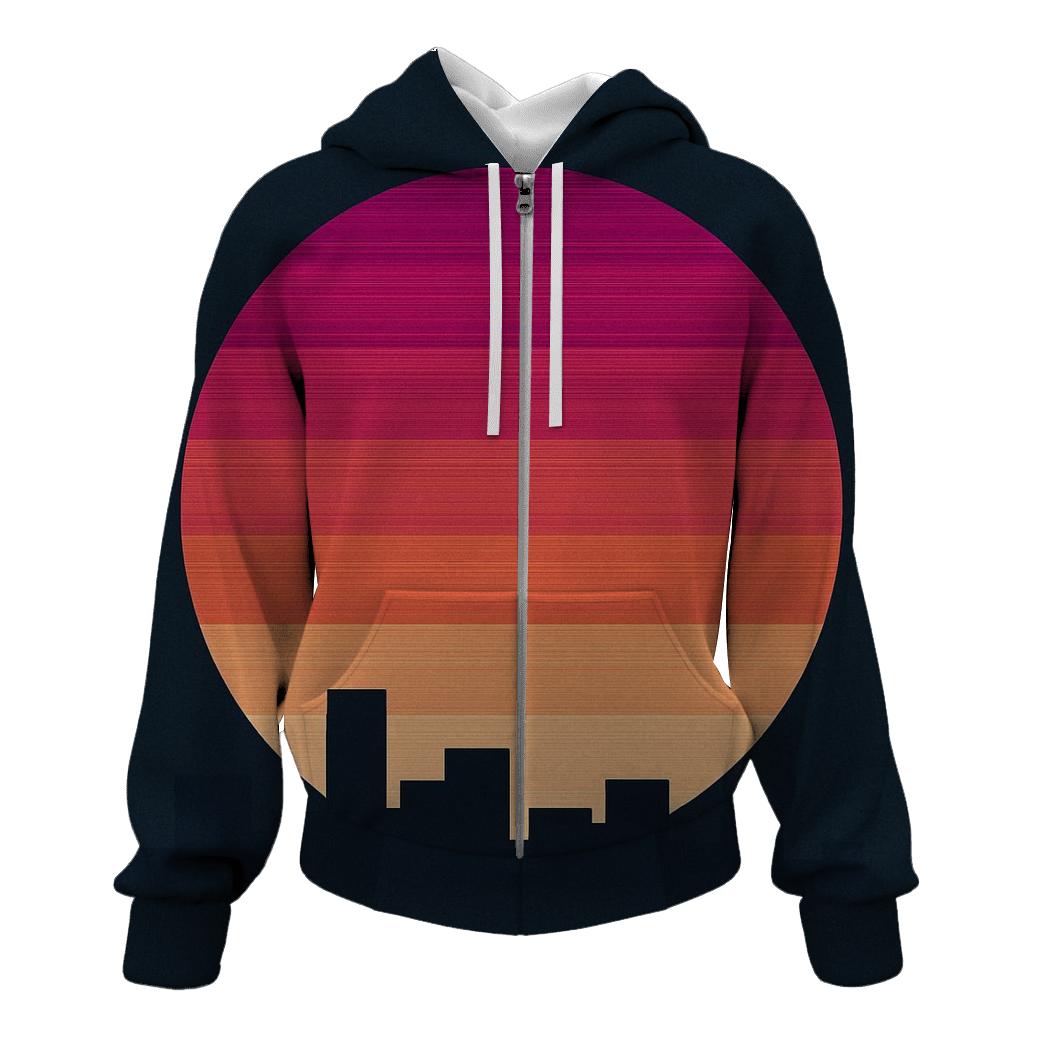 Analog Sunset Stripes heavyweight hoodies