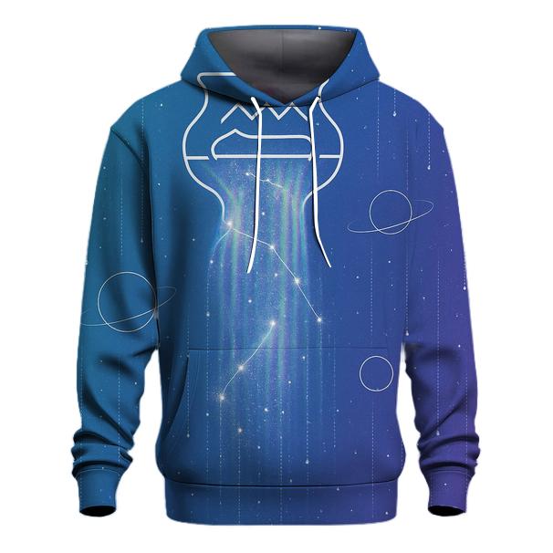 Aquarius Holographic Star Cascade hoodie trends