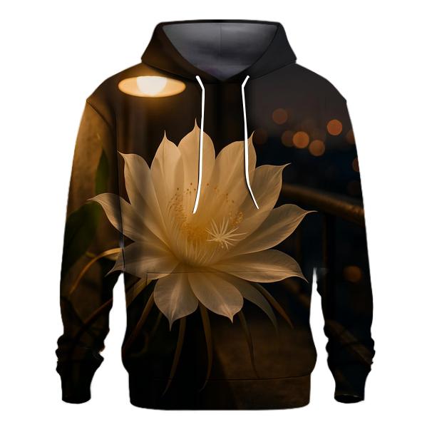 Night Blooming Cereus On City Balcony pullover hoodies
