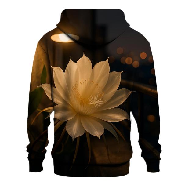 Night Blooming Cereus On City Balcony pullover hoodies