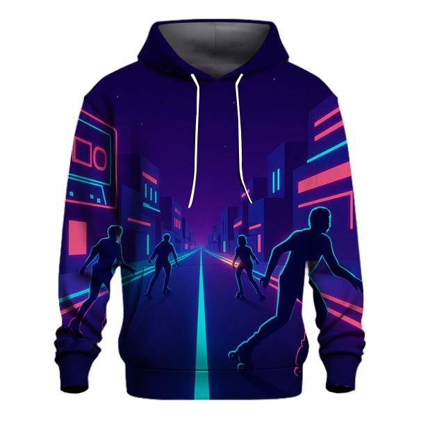 Neon Roller Disco Boulevard designer hoodies