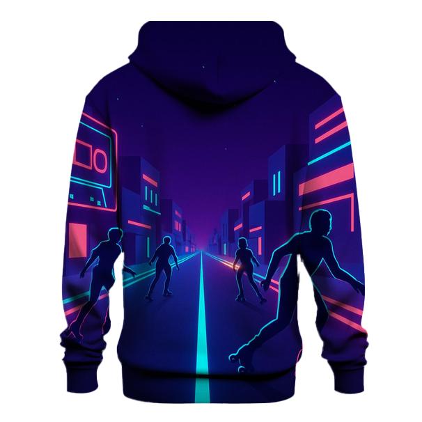 Neon Roller Disco Boulevard designer hoodies