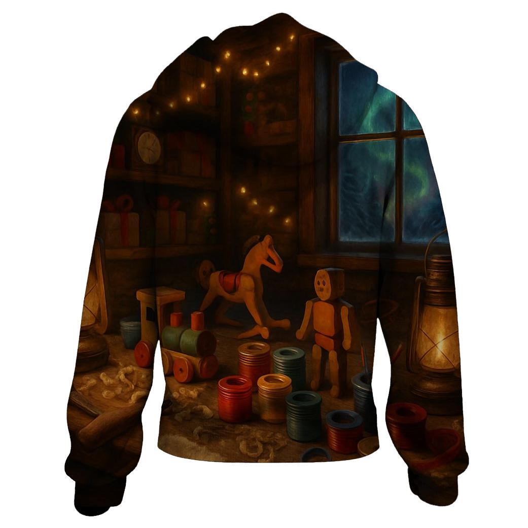 Santa Workshop Midnight Crafting pullover hoodies