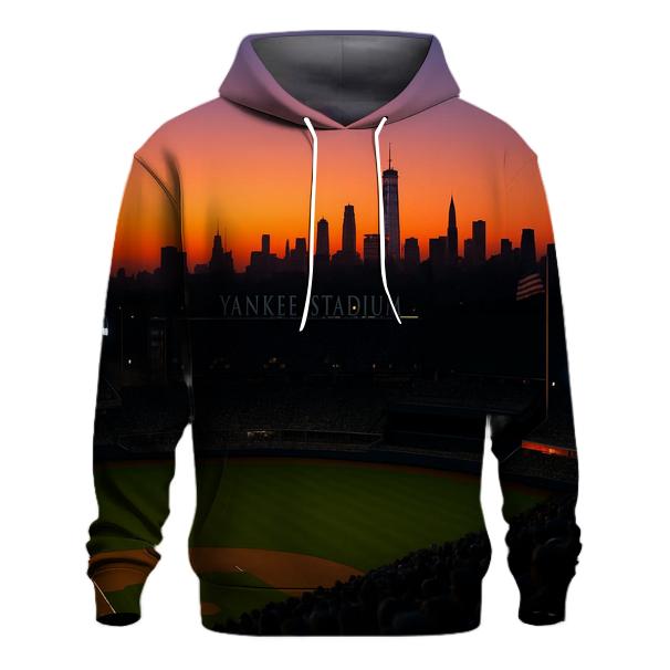 Sunset From Yankee Stadium Upper Deck zip-up hoodies