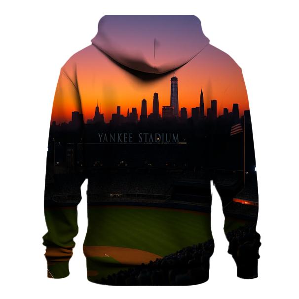 Sunset From Yankee Stadium Upper Deck zip-up hoodies