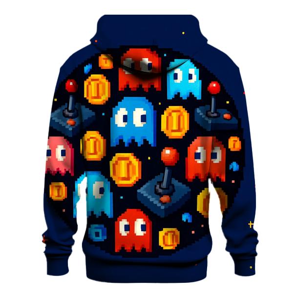 Pixel Arcade Planet premium hoodies