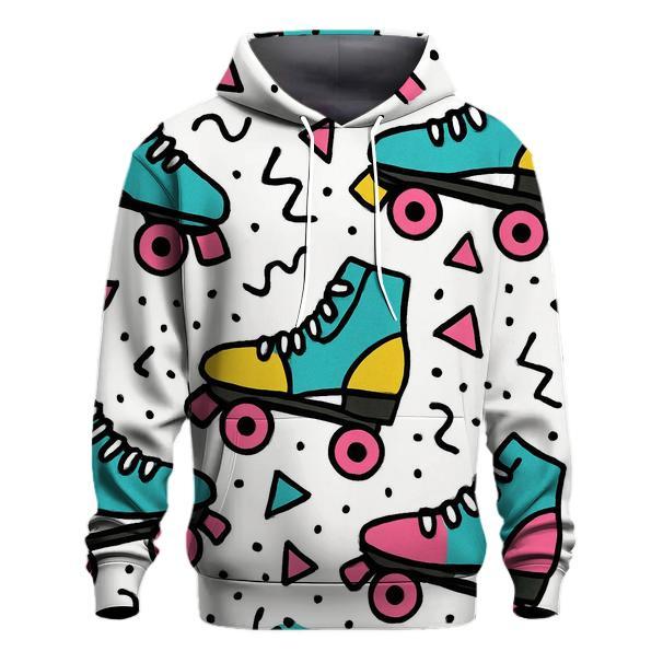 Memphis Roller Skates Pattern designer hoodies