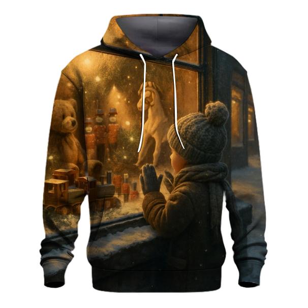 Vintage Toy Shop Christmas Window zip-up hoodies