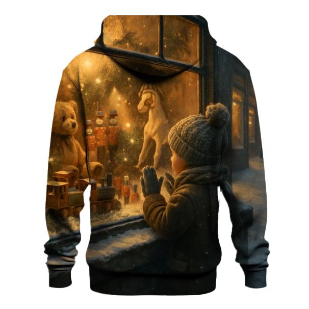 Vintage Toy Shop Christmas Window zip-up hoodies