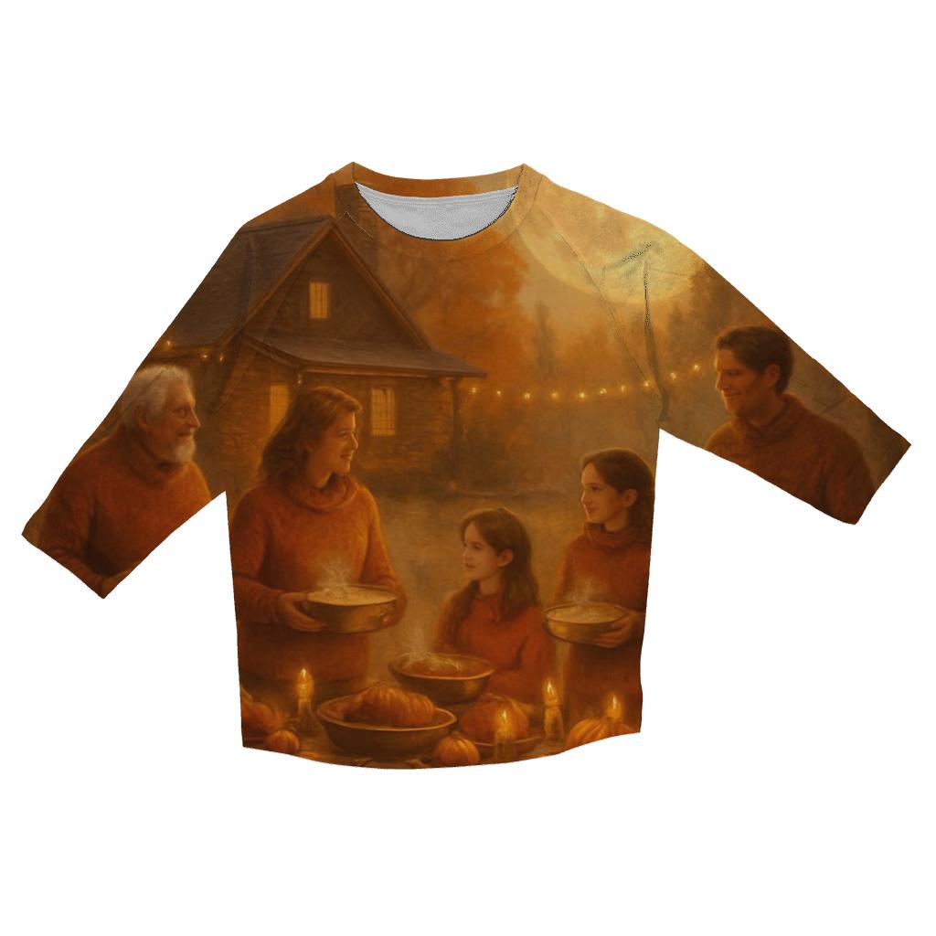 Harvest Moon Cabin Gathering fashion 3/4 sleeve shirts