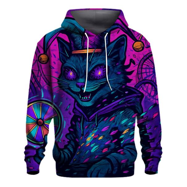 Glitched Carnival Cat lightweight hoodies