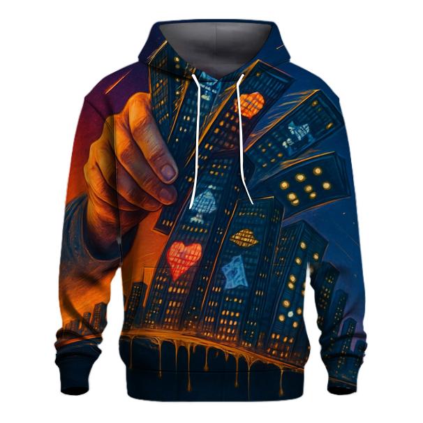 Shuffle Deck Cityscape custom hoodies