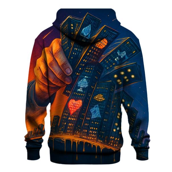 Shuffle Deck Cityscape custom hoodies